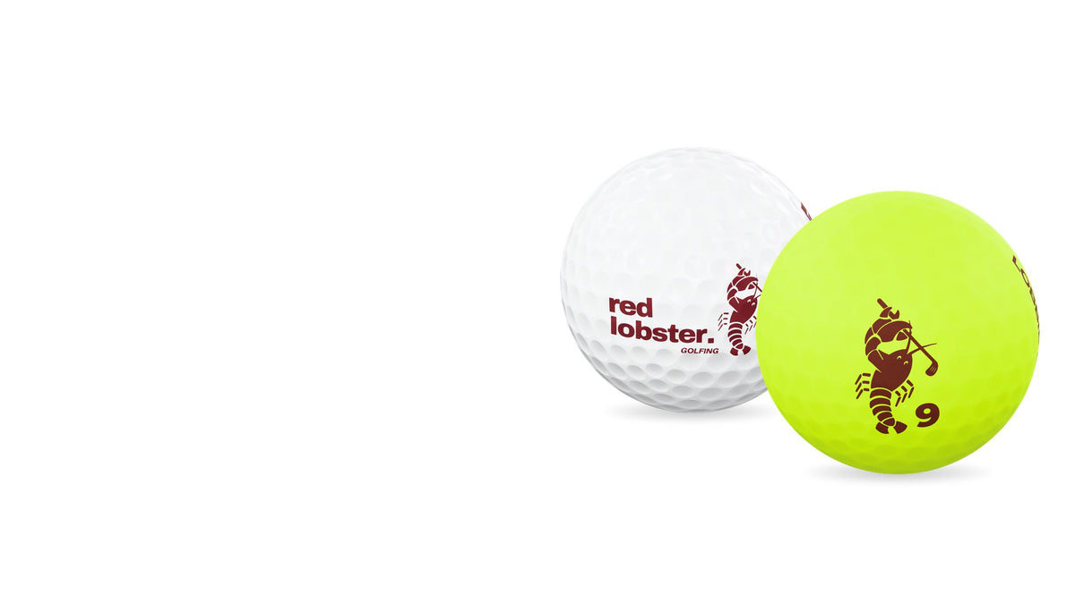 Golfbälle Lobbie PURE in Weiß und Lobbie BOLD in Gelb